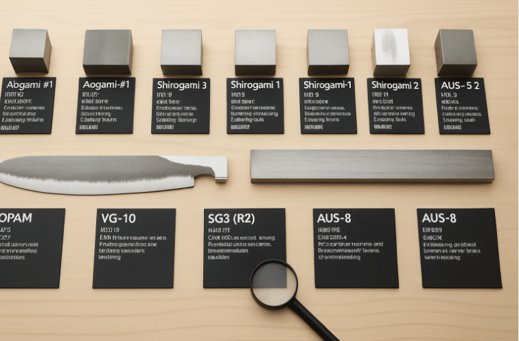 Understanding Japanese Knife Steels: Types and Their Characteristics