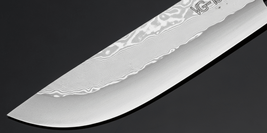 VG 10 Steel - Japanes Knives Tips A closeup of VG 10 Steel knive.